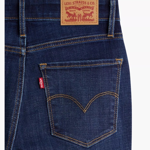 Levi's 721 High Rise Skinny Jeans dark wash size 27! - Picture 6 of 8